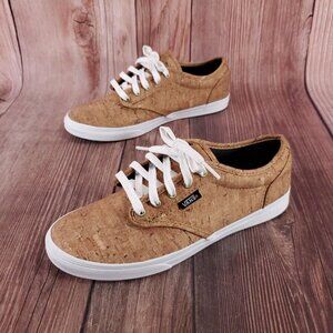 Vans Ultracush Womens Size 7.5 Retro Cork Print All Over Sneakers Tan